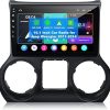 Dash Camera-Inexaccessories-[4+64G] Android 13 Car Radio for Jeep Wrangler 2011 2012 2013 2014 Support Wireless Carplay&Android Auto- 10.2 inch IPS Touchscreen Jeep Wrangler Stereo with GPS