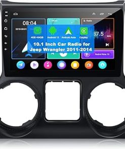 Dash Camera-Inexaccessories-[4+64G] Android 13 Car Radio for Jeep Wrangler 2011 2012 2013 2014 Support Wireless Carplay&Android Auto- 10.2 inch IPS Touchscreen Jeep Wrangler Stereo with GPS