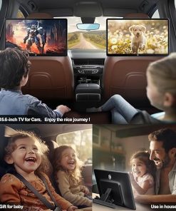 Dash Camera-Seventour-15.6 inch 4K Android.13 Car TV Headrest Monitor for Cars Back seat Rear Entertainment System- Support Phone Wireless Mirror Link Touch Screen 2
