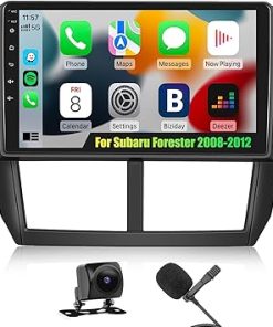 Dash Camera-CAMECHO-CAMECHO Android 13 Car Stereo for Subaru Forester Impreza WRX 2008-2012- Wireless Carplay Android Auto