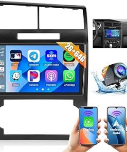 Dash Camera-Inefala-2+64G Android 13 CarPlay Car Stereo Radio for Dodge Charger 2006-2007 for Dodge Magnum 2005-2007- 9” HD Touch Screen Android Auto