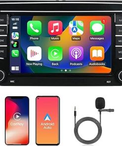 Dash Camera-GYVCBREU-Car Radio for VW Volkswagen Seat Golf Passat Jetta Beetle Tiguan Touran EOS 7″ Touchscreen Bluetooth Stereo with Apple CarPlay Android Auto GPS Navigation WiFi FM Backup Camera