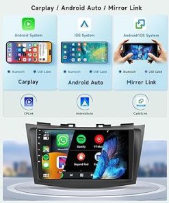 Dash Camera-podofo-podofo 8 Core 2G+64G Car Radio for Suzuki Swift 2011 2012 2013 2014 2015- Wireless Apple Carplay Android Auto Car Stereo 2