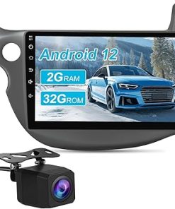 Dash Camera-j Junsun-10.1 inch Touchscreen Car Radio Stereo for Honda Fit 2007-2013 Android 12 Built in CarPlay Android Auto with Bluetooth WiFi DSP GPS Navigation