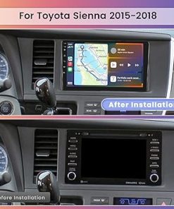 Dash Camera-Hikity-Hikity Android Car Stereo for Toyota Sienna 2015-2018 Radio 2+64GB 9 Inch Touchscreen Car Radio Wireless Carplay Android Auto Support GPS Navigation WiFi Bluetooth FM EQ Backup Camera 2