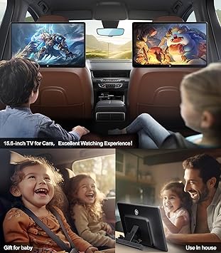 Dash Camera-Seventour-15.6 inch 4K Android 11 Portable Car TV Headrest Monitor Tablet for Cars Back seat- Support Phone Wireless mirroring Touch Screen 3 Dash Camera-Seventour-15.6 inch 4K Android 11 Portable Car TV Headrest Monitor Tablet for Cars Back seat- Support Phone Wireless mirroring Touch Screen - Image 3