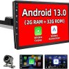 Dash Camera-Ohradio-[2+64G] Hikity Android 13 Car Stereo for Toyota RAV4 2006-2012- Wireless CarPlay Radio Android Auto 5