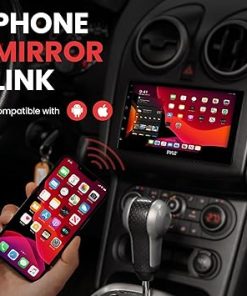 Dash Camera–Pyle Double DIN Car Stereo Receiver – 7 Inch 1080P HD Touch Screen Bluetooth In-Dash GPS Navigator Car Audio Receiver – WiFi/GPS/AM/FM Radio- Mirror Link for Android iPhone 2