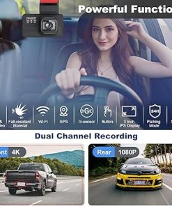 Dash Camera-Zengest-Dash Cam Front and Rear- 4K FHD Dual Dash Camera for Cars 2
