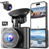 Dash Camera-REDTIGER-REDTIGER 4K Dash Cam- 5.8GHz WiFi App Control Dash Camera for Cars 5