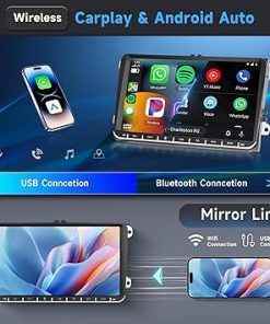 Dash Camera-Rimoody-4+64G Android Car Radio Stereo for VW Passat Jetta Tiguan Golf MK5 MK6 T5 EOS Polo Touran Seat Sharan Carplay Android Auto- 9” Touchscreen with Mirror Link WiFi Bluetooth GPS FM RDS DSP Rear Camera 2