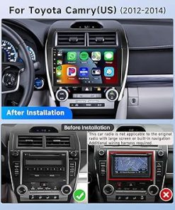 Dash Camera-METEESER-8Core 4+64G Car Stereo for Toyota Camry 2012 2013 2014 Wireless Carplay Android Auto-10.1 inch 1280 * 720P IPS Touch Screen Radio 2