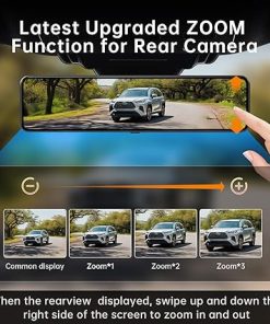 Dash Camera-Martalk-4K UHD Rearview Mirror Dash Cam with Zoom Backup Camera- 2160P Dual Mirror Dash Cam for Cars & Trucks 2