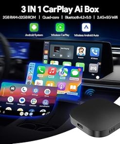 Dash Camera-ZHNN-Carplay AI Box 2.0- Android Auto AI Box Carplay Smart AI Box Lite Support Mirrorlink/TF Card Only for OEM Wired CarPlay Car 2