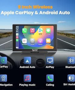 Dash Camera-Spedal-Spedal 9 Inch Wireless Carplay & Android Auto with 1080P Backup Camera- Carplay Screen for Car 2