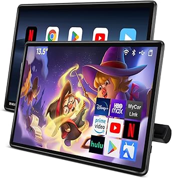 Dash Camera-AINAVI-13.5 Inch Android 11 Car Headrest Monitor Screen-Car Tablet TV Support Touchscreen WiFi Bluetooth Wireless Airplay Mirror Link HDMI SD USB Car Video Player (13.5″ 2G Ram+32G ROM(2*pcs)) Dash Camera-AINAVI-13.5 Inch Android 11 Car Headrest Monitor Screen-Car Tablet TV Support Touchscreen WiFi Bluetooth Wireless Airplay Mirror Link HDMI SD USB Car Video Player (13.5" 2G Ram+32G ROM(2*pcs))