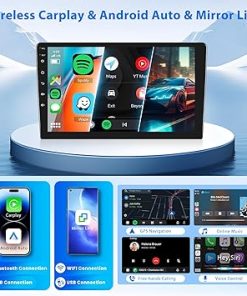 Dash Camera-Rimoody-2+64G Android Car Radio Stereo for Honda Odyssey 2005 2006 2007 2008 2009 2010 Wireless Carplay Android Auto- 10.1” Head Unit Touch Screen Mirror Link WiFi GPS Bluetooth FM/RDS EQ Backup Camera SWC 2