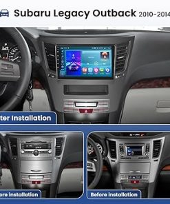 Dash Camera-Hikity-[2G+64G] Android 13 Stereo for Subaru Legacy Outback 2010-2014 with Wireless Car Play Android Auto Mirror Link- 9 Inch Touchscreen Android Head Unit with GPS RDS SWC 2