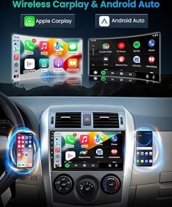 Dash Camera-Fortdows-Car Radio for Toyota Corolla 2009-2012- Car Stereo with Wireless CarPlay Android Auto 1280×800 HD 9’’ IPS Touchscreen GPS Navigation Bluetooth 5GWiFi FM Backup Camera Mic 2
