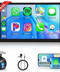 Dash Camera-Rimoody-4+64G Android Car Radio Stereo for Toyota GT86/Subaru BRZ Scion FRS 2012-2016 Wireless Carplay Android Auto- 9’’ Touch Screen Head Unit with Mirror Link WiFi GPS Bluetooth FM RDS EQ Backup Camera SWC