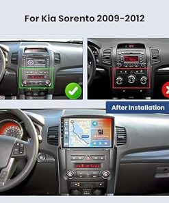 Dash Camera-Hikity-Android Car Stereo for Kia Sorento 2009-2012 Radio 2+64GB 10.1 Inch Touchscreen Car Radio Wireless Carplay Android Auto Support GPS Navigation WiFi Bluetooth FM EQ Backup Camera 2