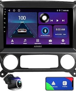 Dash Camera-AINAVI-for Chevy Chevrolet Silverado GMC Sierra 2014-2018 Car Stereo(2RAM+64ROM) Android Auto Carplay QLED Touch Screen Radio Voice Control Wireless Mirroring GPS Navigation Upgrade Head Unit 10.2 inch