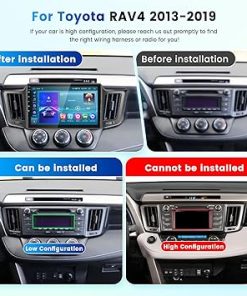 Dash Camera-VECHTEL-2G+64G for Toyota RAV4 2013-2019 Android 13 Car Stereo with Wireless Carplay Android Auto- 10.1 Inch Touch Screen Car Radio Support GPS/WiFi/Bluetooth/FM/Voice Control/SWC/Backup Camera 2
