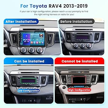 Dash Camera-VECHTEL-2G+64G for Toyota RAV4 2013-2019 Android 13 Car Stereo with Wireless Carplay Android Auto- 10.1 Inch Touch Screen Car Radio Support GPS/WiFi/Bluetooth/FM/Voice Control/SWC/Backup Camera 2 Dash Camera-VECHTEL-2G+64G for Toyota RAV4 2013-2019 Android 13 Car Stereo with Wireless Carplay Android Auto- 10.1 Inch Touch Screen Car Radio Support GPS/WiFi/Bluetooth/FM/Voice Control/SWC/Backup Camera - Image 2
