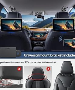 Dash Camera-AINAVI-10.1″ Android 11 Headrest Monitor Touchscreen Portable Car Tablet TV-4K Video Playback with WiFi Phone Mirroring Link Airplay HDMI Bluetooth USB SD Video Player (10.1″ 2G Ram+32G ROM(1*pc)) 2