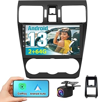 Dash Camera-AWESAFE-【2GB+64GB】 Car Radio Stereo Android 13 for Subaru Forester WRX Impreza 2013 2014 2015 with CarPlay Android Auto Dash Camera-AWESAFE-【2GB+64GB】 Car Radio Stereo Android 13 for Subaru Forester WRX Impreza 2013 2014 2015 with CarPlay Android Auto