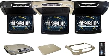 Dash Camera-ABSOLUTE USA-Absolute DFL14HD Car Roof Mount DVD Player Monitor 14 inch Vehicle Flip Down Overhead Screen- HDMI SD USB Card Input with Built-in IR Transmitter for Wireless IR Headphone- 3 Style Colors 2 Dash Camera-ABSOLUTE USA-Absolute DFL14HD Car Roof Mount DVD Player Monitor 14 inch Vehicle Flip Down Overhead Screen- HDMI SD USB Card Input with Built-in IR Transmitter for Wireless IR Headphone- 3 Style Colors - Image 2