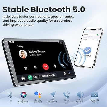 Dash Camera-Jufodrca-(𝟖𝐜𝐨𝐫𝐞 𝟒+𝟑𝟐𝐆) Car Radio Stereo for Toyota Camry 2007 2008 2009 2010 2011: Upgrade 5GWIFI 9 Inch with 1280 * 800 Touchscreen Android 13 Bluetooth Carplay Android Auto Backup Camera GPS 2 Dash Camera-Jufodrca-(𝟖𝐜𝐨𝐫𝐞 𝟒+𝟑𝟐𝐆) Car Radio Stereo for Toyota Camry 2007 2008 2009 2010 2011: Upgrade 5GWIFI 9 Inch with 1280 * 800 Touchscreen Android 13 Bluetooth Carplay Android Auto Backup Camera GPS - Image 2