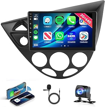 Dash Camera-VECHTEL-2+64G Android Car Stereo for for Ford Focus 1998-2004 / Ford Fiesta 1995-2001 Upgrade – Wireless Carplay Android Auto- 9 Inch Touch Screen in-Dash GPS Head Unit-WiFi/Bluetooth/HiFi/SWC/Backup Camera Dash Camera-VECHTEL-2+64G Android Car Stereo for for Ford Focus 1998-2004 / Ford Fiesta 1995-2001 Upgrade - Wireless Carplay Android Auto- 9 Inch Touch Screen in-Dash GPS Head Unit-WiFi/Bluetooth/HiFi/SWC/Backup Camera