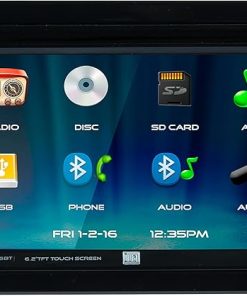Dash Camera-Dual Electronics-Dual Electronics XDVD276BT 6.2″ LCD Touch Screen Double Din Car Stereo- Black