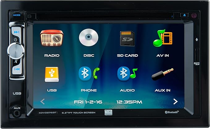 Dash Camera-Dual Electronics-Dual Electronics XDVD276BT 6.2″ LCD Touch Screen Double Din Car Stereo- Black Dash Camera-Dual Electronics-Dual Electronics XDVD276BT 6.2" LCD Touch Screen Double Din Car Stereo- Black