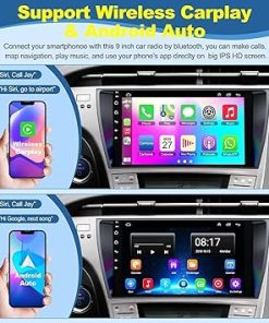 Dash Camera-Adapter-Universe-[4+64G] Android 12 Car Stereo for Toyota Prius 2010-2015 Support Wireless Carplay&Android Auto- 9 inch IPS Touchscreen Prius Radio with GPS 2
