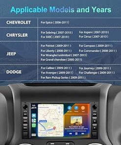 Dash Camera-podofo-Podofo 2+64G Android 13 Car Stereo for Jeep Wrangler Dodge Chevrolet Chrysler with Wireless Carplay&Android Auto-7Inch HD Touch Screen Radio with GPS/WiFi/Mirror Link/Bluetooth/FM/RDS+AHD Camera 2