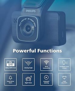 Dash Camera-PHILIPS-PHILIPS Dash Cam Wide Angle- 3″ Screen Dashcam for Cars 2