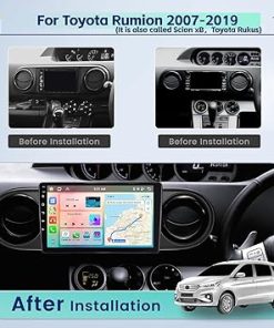 Dash Camera-Inefala-8 Core 4G+64G Inefala for Toyota Scion xB 2007-2019 Android Car Stereo Radio with Wireless Carplay&Android Auto- 9 Inch Touchscreen with GPS WiFi Bluetooth FM/RDS 32EQ DSP SWC Mic Backup Camera 2