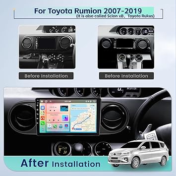 Dash Camera-Inefala-8 Core 4G+64G Inefala for Toyota Scion xB 2007-2019 Android Car Stereo Radio with Wireless Carplay&Android Auto- 9 Inch Touchscreen with GPS WiFi Bluetooth FM/RDS 32EQ DSP SWC Mic Backup Camera 2 Dash Camera-Inefala-8 Core 4G+64G Inefala for Toyota Scion xB 2007-2019 Android Car Stereo Radio with Wireless Carplay&Android Auto- 9 Inch Touchscreen with GPS WiFi Bluetooth FM/RDS 32EQ DSP SWC Mic Backup Camera - Image 2