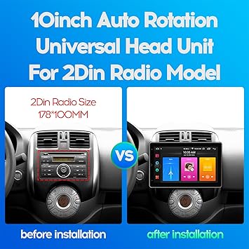 Dash Camera-WENMENGDE-WENMENGDE10 inch 2+32GB Automatic Rotation IPS Full Touch Screen Android Car Radio Audio Video Stereo Player For Double Din With CarPlay Android Auto WiFi BT MirrorLink Split Screen PIP GPS Navigation 3 Dash Camera-WENMENGDE-WENMENGDE10 inch 2+32GB Automatic Rotation IPS Full Touch Screen Android Car Radio Audio Video Stereo Player For Double Din With CarPlay Android Auto WiFi BT MirrorLink Split Screen PIP GPS Navigation - Image 3