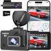 Dash Camera-MACHSWON-Loop Recording G-Sensor Parking Monitoring Large Touch Screen 1080P Dual Camera 170° Wide Angle Ultra HD Car Video Recorder Reversing Support Motion Detection 5