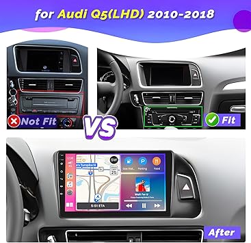 Dash Camera-Hikity-Hikity 2+64GB Android 13 Car Stereo for Audi Q5 2010-2018 Radio with Wireless Carplay Android Auto Mirror Link- 9 Inch Touchscreen GPS WiFi Bluetooth FM RDS MIC Backup Camera 2 Dash Camera-Hikity-Hikity 2+64GB Android 13 Car Stereo for Audi Q5 2010-2018 Radio with Wireless Carplay Android Auto Mirror Link- 9 Inch Touchscreen GPS WiFi Bluetooth FM RDS MIC Backup Camera - Image 2