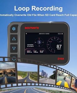 Dash Camera-DeepMoto-Motorcycle Dash Cam with 1080P Dual HD Camera- Waterproof and 3″ IPS Screen Driving Recorder of DeepMoto D10A 2