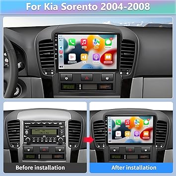 Dash Camera-podofo-Podofo 2G+64G Car Stereo for Kia Sorento 2004 2005 2006 2007 2008 with Wireless Carplay Android Auto- 9 Inch Touchscreen Car Radio with Bluetooth/GPS/WiFi/SWC/FM&RDS Radio + AHD Backup Camera + MIC 2 Dash Camera-podofo-Podofo 2G+64G Car Stereo for Kia Sorento 2004 2005 2006 2007 2008 with Wireless Carplay Android Auto- 9 Inch Touchscreen Car Radio with Bluetooth/GPS/WiFi/SWC/FM&RDS Radio + AHD Backup Camera + MIC - Image 2