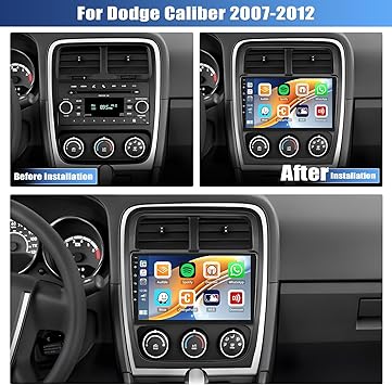 Dash Camera-OiLiehu-2G+64G Android 13 Car Stereo for Dodge Caliber 2009-2011 with Wireless Carplay Android Auto-9 inch HD Touchscreen Dodge Caliber Car Radio with WiFi GPS Navigation Bluetooth FM/RDS SWC+Rear Camera 2 Dash Camera-OiLiehu-2G+64G Android 13 Car Stereo for Dodge Caliber 2009-2011 with Wireless Carplay Android Auto-9 inch HD Touchscreen Dodge Caliber Car Radio with WiFi GPS Navigation Bluetooth FM/RDS SWC+Rear Camera - Image 2