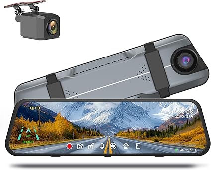 Dash Camera-germid-Mirror Dash Cam- 9.66 Inches Full Touch Display 3 Dash Camera-germid-Mirror Dash Cam- 9.66 Inches Full Touch Display - Image 3