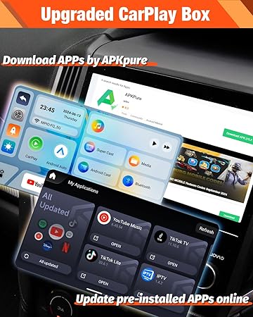 Dash Camera-KAMING-Wireless CarPlay Adapter Netflix- CarPlay Box YouTube Disney+ Hulu TikTok Live Sports Mirror Link 3 Dash Camera-KAMING-Wireless CarPlay Adapter Netflix- CarPlay Box YouTube Disney+ Hulu TikTok Live Sports Mirror Link - Image 3