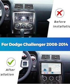 Dash Camera-MekedeTech-MekedeTech Android Car Stereo for Dodge Challenger 2008 2009 2010 2011 2012 2013 2014 Head Unit-1280 * 720 Resolution Touch Screen Upgrade with 4G LTE Wireless CarPlay/Android Auto 2