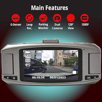 Dash Camera-Whistler-Whistler D2200S 2 Channel Dash Cam Front and Inside- 1080P Dash Camera 2 Dash Camera-Whistler-Whistler D2200S 2 Channel Dash Cam Front and Inside- 1080P Dash Camera - Image 2